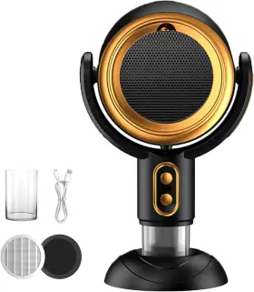 Unique 445013467465 Puff Hide Smokeing Fan For Smoking Indoors Black Gold Electric Smokeaway Purifi