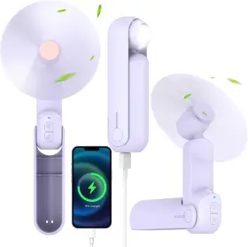 Unique 744759056153 4 In 1 Portable Handheld Personal Foldable Mini Pocket Desk Hand Flashlight Powe