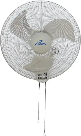 Ilg8in18x Usa Glow Oscillating Wall Mount Fan With Adjustable Tilt 18-inch 3 Speed Metal Gr