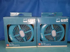 26396 Ust Qty 2 Brila Usb Fan And Light With 18 Inch Cable Portable Lightweight New
