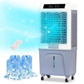 Cooler3880cfm Uthfy 774882246763 Evaporative Air Swamp Cooler With 10.6 Gal Tank 43 Inch Portable