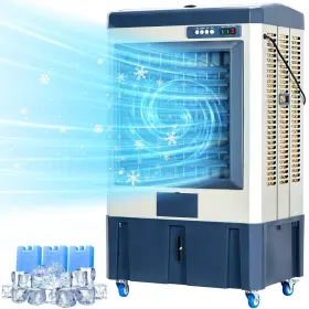 4800 Uthfy 774882973812 41 Inch Swamp Cooler Cfm Evaporative Air With 10.6 Gallon Water Tank