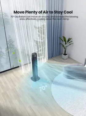 Uthfy 798623448278 Tower Fan For Bedroom Fans That Blow Cold Air 80 Oscillating With Remote #2