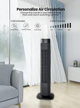 Uthfy 798623448278 Tower Fan For Bedroom Fans That Blow Cold Air 80 Oscillating With Remote #3