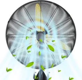 Hy-fb-26-yellow Uthfy 26 Inch 9200cfm Wall Fan Industrial High Velocity 3-speeds Hd Metal