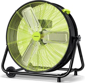 Vaff01-v1 Vagkri 24 Inch Industrial Drum Fan 320w High Velocity Floor 3 Speed Hd Metal