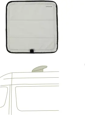 Vanessential 445007580590 Magnetic Insulated Roof Vent Sun Cover For Maxxair Fan Fantastic F