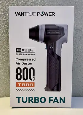 T800 Vantrue Power Turbo Fan Compressed Air Duster Tool - Open Box