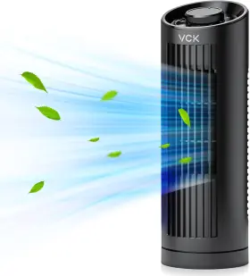 Vck 445054171161 Tower Fan 13 Inch Oscillating With 3 Speeds 80 Oscillation Desk Table