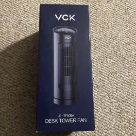 Le-tf009a Vck Oscillating Desk Tower Fan With Remote/ Timer 13 Inch Model Black