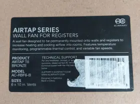 Airtrap-rbf6-b Vents Airtap T6 Wall Fan For Register- Bronze- Model Ac-rbf6-b Fits Size 6x10 #2