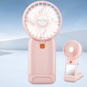 Verminget 735114166259 Portable Handheld Fan 2025 Upgrade Mini With Small Pink