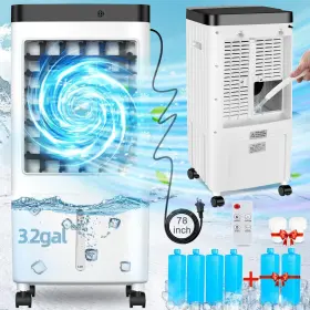 Verminget 751737296234 Portable Air Conditioners Windowless 2024 Upgraded Room 3 Inch