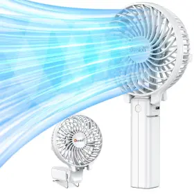 Versiontech. 716045522895 Mini Portable Fan Usb Battery Operated Desk Small Personal Handheld Table Fa