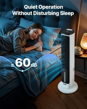 Vevor 197988131892 40 Inch Oscillating Tower Fan 24h Timer 23.3 Ft/s High Velocity With Remote Co 498