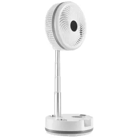 Vevor 197988675259 10 Inch Portable Foldable Rechargeable Oscillating Fan 3-in-1 Battery Operated