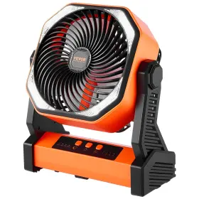 Vevor 197988676348 8 Inch Rechargeable Camping Desktop Fan Battery Operated 4 Speeds