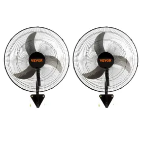 Bt-wl18a Vevor 2pcs 18ftft Industrial Wall Mount Fan Oscillating Metal 3 Speed Airflow