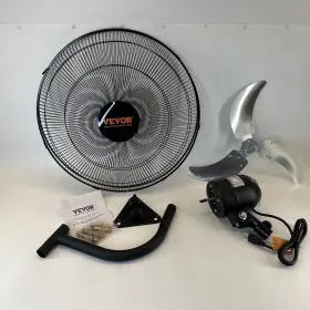 Bt-wl20a Vevor 20 Inch Industrial Wall Mount Fan Oscillating Metal 3 Speed Ventilation #2