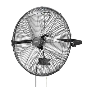 Bt-wl24b-n Vevor 24 In Wall Mount Fan 3 Speed Long Airflow Industrial For Garage Workshop