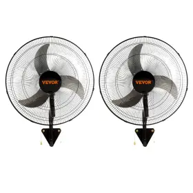 Vv-bgsfs18 Vevor 2pcs 18 Inch Industrial Wall Mount Fan 3speed Oscillating Metal Ventilation Cfm