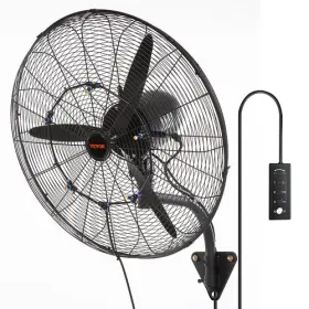 Vv-bgsfs24 Vevor Wall-mount Misting Fan Oscillating Metal 24.3ftft 3 Speed Waterproof