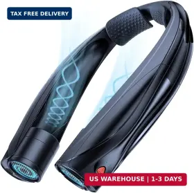Vexolta 704505424728 Portable Neck Fan 6000mah Personal 360 Cooling Rechargeable Wearable