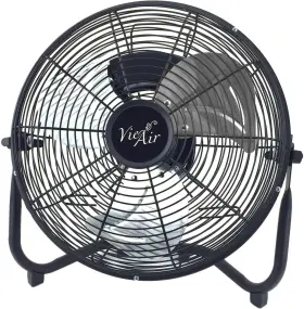 Vie Air 445004360362 12 Inch Industrial Powerful And Quiet Heavy Duty Metal Floor Fan Black