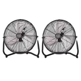 Vie Air B0c5psc7p4 14 Inch Twin Pack Industrial High Velocity Heavy Duty Metal Floor Fan 3