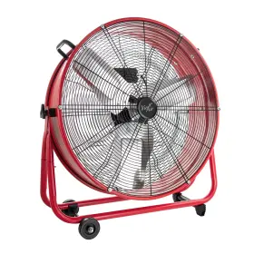 Va-24mc Vie Air 24 Inch Commercial Floor Drum Fan In Red