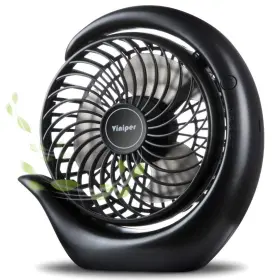 Viniper 710711127278 Portable Rechargeable Fan Small Desk 3 Speeds And About 8-24 Hours Longer