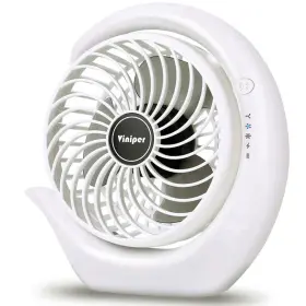 Viniper 710711161296 Portable Rechargeable Fan Small Desk 3 Speeds And About 8-24 Hours Longe