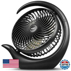 B08t1s2r6k Viniper 8.7 Inch Portable Rechargeable Fan Small Table 180 Rotation 3 Speeds