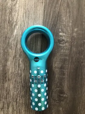 Violife 819243012035 Breezee The Bladeless Personal Fan - Aqua Polka Dot #2