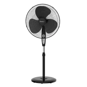 Visionair 744110187670 18 Inch Oscillating Pedestal Fan With Remote Black