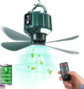 B09wxzyt87 Visit The Dukuseek Store Portable Ceiling Fan With Remote Usb Battery Operated Camping And Emergency Use
