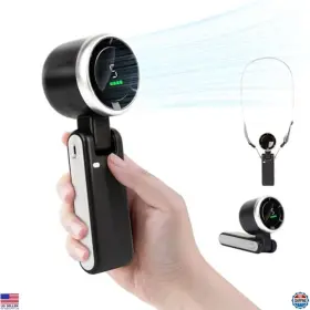 Hy-bkfan-607 Visit The Honeyyear Store Portable Handheld Turbo Fan 3600mah Battery 5 Speeds 3-in-1 Mini