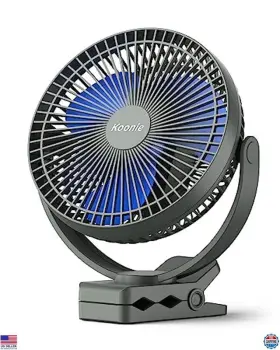 Wh1102 Visit The Koonie Store 10000mah Rechargeable Portable 8-inch Clip-on Fan Usb Car 4 Speeds