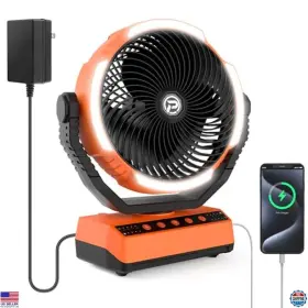 F017 Visit The Panergy Store Camping Fan With Light 20000mah Battery 70hrs Run Time 4 Speeds Oscillation