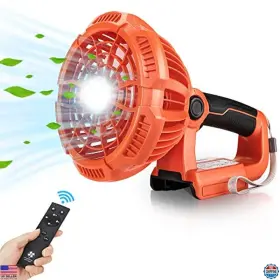 Yx-fc105-bd Visit The Yex-bur Store Cordless Handheld Fan For Black And Decker 20v Battery Remote 3 Speeds