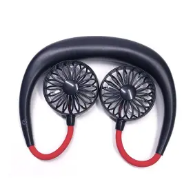 Vista Shops 723466571654 Beat The Heat Double Cool Cordless Breezy Mini Collar Fan