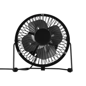 Vimp556-noc-t28-12 Vivitar Case Of 6 Fans Usb Powered Black Mini Desk Fan All Metal Ships Free