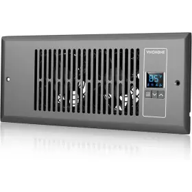 Vivohome 445018262225 4 Inch X 12 120 Cfm Wall Mounted Quiet Smart Register Booster Fan With Thermo