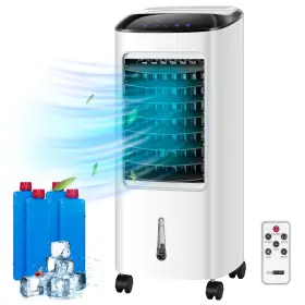 Esc-1801r Vivohome Portable Evaporative Air Cooler 110v 65w Fan Humidifier With Led