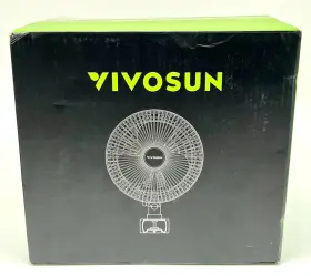 Cofb-01j Vivosun Aerowave A6 Adjustable 2 Speed Portable Indoor Clip On Fan - Black