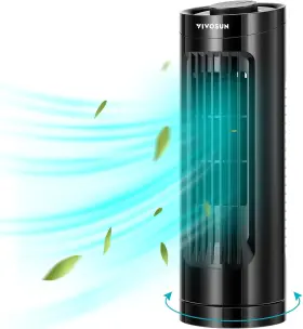 Vsv-tf13 Vivosun 13ftft Tower Fan Bladeless Desk With 3 Speeds And 70 Oscillation Po