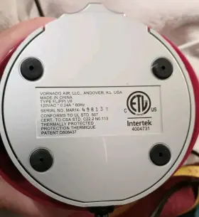 Vornado 043765018149 Personal Desktop Fan Air Circulator Rasberry 2 Speed V6 Flippi Read #3
