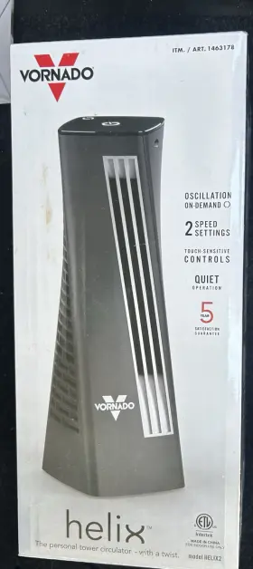1463178 Vornado Helix 2 Oscillation Fan On Demand Nos Nice