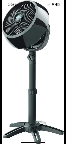 7803 Vornado Large Pedestal Whole Room Air Circulator Fan With Adjustable Height 3 Speed