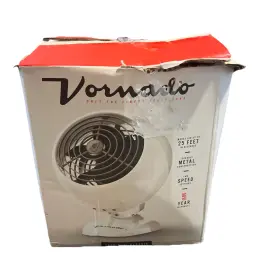 Cr-0282-75 Vornado Vfan Mini Classic Vintage Style Metal Fan 2 Speeds - Cream